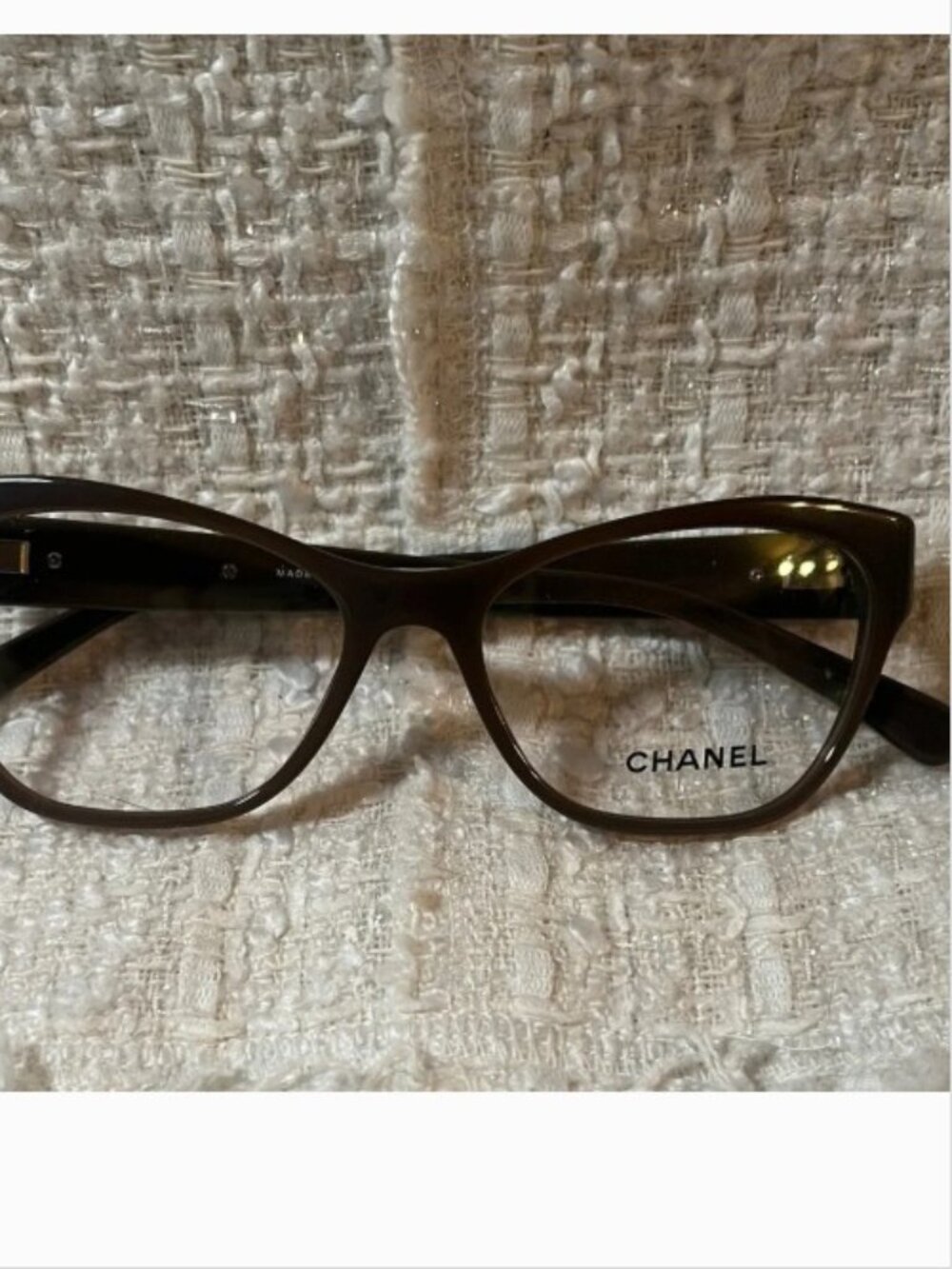 Authentic CHANEL Brown Eyewear 3307 c.1276
